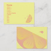 Roze Lemon Visitekaartje (Voorkant / Achterkant)