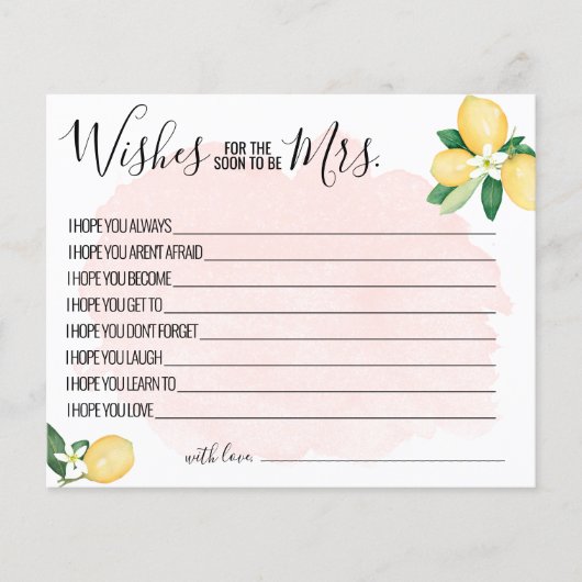 Roze Lemon wil dat mevrouw Game Kaart binnenkort w (Voorkant)