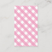 Roze Lemonade Business of Contact Kaarten Visitekaartje (Achterkant)