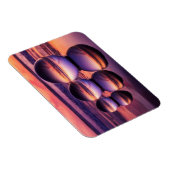 Roze Lensball California Beach Sunset Magneet (Rechterzijde)