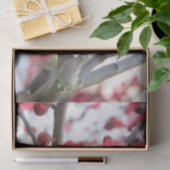 roze lentbloem tissuepapier (Geschenk)