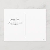  roze lentbloemen Bouquet Pasen Feestdagenkaart (Achterkant)