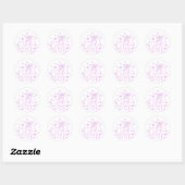 Roze Lente Bloem Eenhoorn Sticker (Vel)