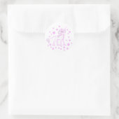 Roze Lente Bloem Eenhoorn Sticker (Tas)