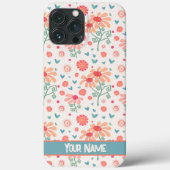 Roze Lente Bloemen Patroon Inspirativiteit Case-Mate iPhone Case (Achterkant)