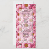 Roze lente bloemenroze madeliefjes retro roze bloe (Achterkant)