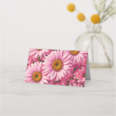 Roze lente bloemenroze madeliefjes retro roze bloe plaatskaartje (Achterkant)