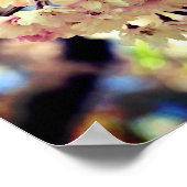 Roze lente bloesems 3 Sluiten Poster (Hoek)