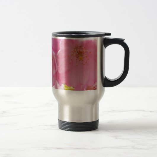 Roze lente bloesems reisbeker (Rechts)