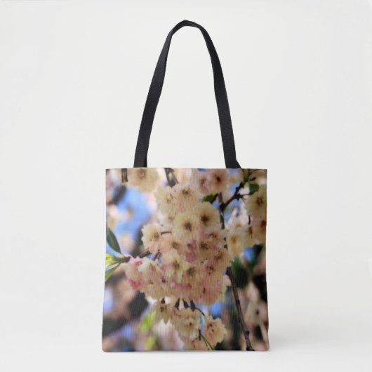 Roze lente bloesems tote bag (Voorkant)