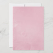 Roze Lente Kersenbloesem Bruiloft Kaart (Achterkant)