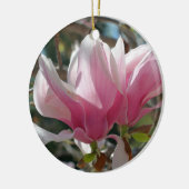 Roze Lente Magnolia Bloesems Flower Ornament (Links)