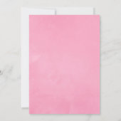 Roze Lente Trouw Bloemstuk Uitnodiging Gereduceerd (Achterkant)