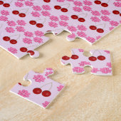 Roze Lente Trouw Kersenbloesem en kersen Legpuzzel (Zijkant)