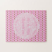 Roze Lente Trouw Kersenbloesem en kersen Legpuzzel (Horizontaal)