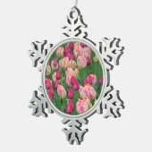 Roze lente tulpen kerst ornament (Rechts)