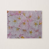 Roze lentebloesems legpuzzel (Horizontaal)