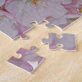 Roze lentebloesems legpuzzel (Zijkant)
