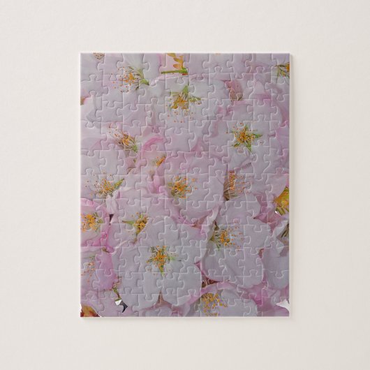 Roze lentebloesems legpuzzel (Verticaal)