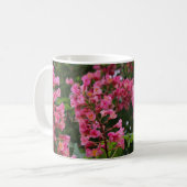 Roze lenteboom bloesems koffiemok (Voorkant links)