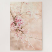 Roze lentegelbloemen legpuzzel (Verticaal)