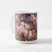 Roze lentekersbloesem koffiemok (Voorkant links)