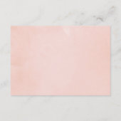 Roze Lentekersenbloesem Bruiloftsshower Display Informatiekaartje (Achterkant)