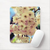 Roze lentesbloem muismat (Met muis)