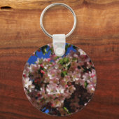 Roze lentesbloesem Sleutelhanger (Voorkant)