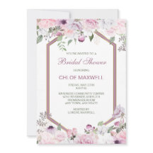 Roze lentesbloesems Hexagon Lijst Vrijgezellenfees