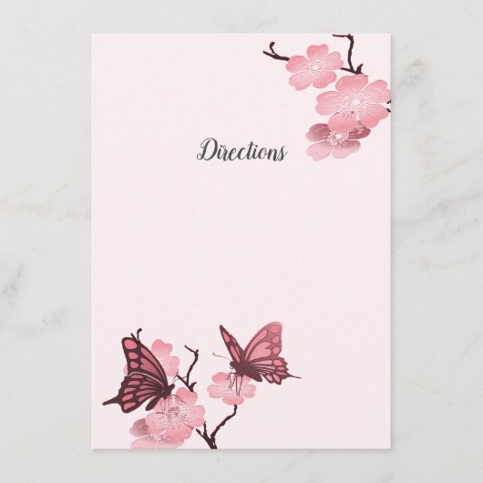 roze lentesbloesems met buidel informatiekaartje (Voorkant)