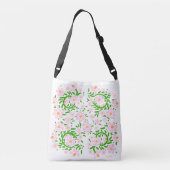 Roze lentesFloral Crossbody Tas (Achterkant)