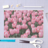 Roze lentetelbloemen tissuepapier (Craft)
