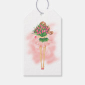 Roze Lentethee Feestje Cadeaulabel (Voorkant)