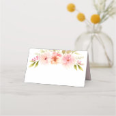  roze lentetop Waterverf Flowers Weddenschap Plaatskaartje (Voorkant)