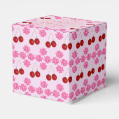 Roze lentetsenbloesem en kersen bedankdoosjes (Achterkant)