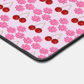 Roze lentetsenbloesem en kersen bureaumat (Hoek)