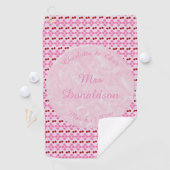 Roze lentetsenbloesem en kersen golfhanddoek (Insitu)