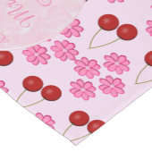 Roze lentetsenbloesem en kersen korte tafelloper (Hoek)