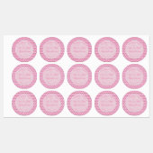 Roze lentetsenbloesem en kersen labels (Vel)