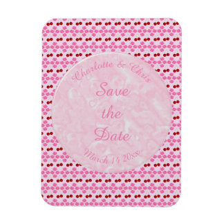 Roze lentetsenbloesem en kersen magneet