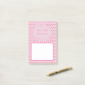 Roze lentetsenbloesem en kersen post-it® notes (Op bureau)