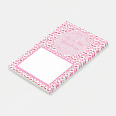 Roze lentetsenbloesem en kersen post-it® notes (Schuin)