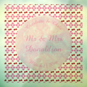 Roze lentetsenbloesem en kersen raamsticker (Vel 3)