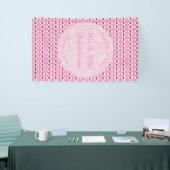 Roze lentetsenbloesem en kersen spandoek (Beurs)