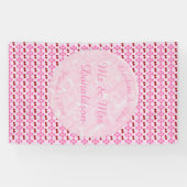 Roze lentetsenbloesem en kersen spandoek (Horizontaal)