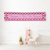 Roze lentetsenbloesem en kersen spandoek (Insitu)