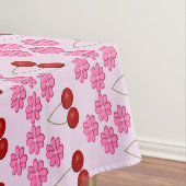 Roze lentetsenbloesem en kersen tafelkleed (Voorbeeld)