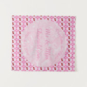 Roze lentetsenbloesem en kersen wandkleed (Voorkant (horizontaal))