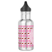 Roze lentetsenbloesem en kersen waterfles  (Links)